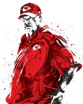 Andy Reid Kansas City Chiefs Football Art Poster