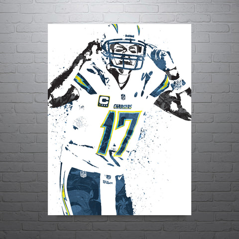 Philip Rivers Los Angeles Chargers Football Art Poster