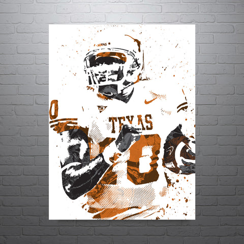 Vince Young Texas Longhorns NCAA College Art Poster