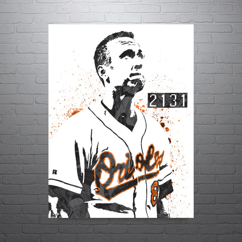 Cal Ripken Jr Baltimore Orioles Baseball Art Poster