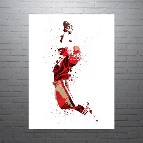 Dwight Clark San Francisco 49ers Football Art Poster