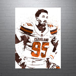 Myles Garrett Cleveland Browns Football Art Poster