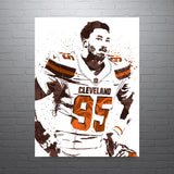 Myles Garrett Cleveland Browns Football Art Poster