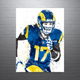 Puka Nacua Los Angeles Rams Football Art Poster