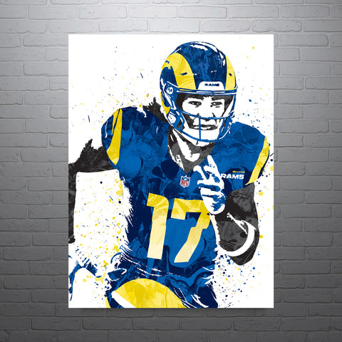 Puka Nacua Los Angeles Rams Football Art Poster
