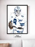 Troy Aikman Dallas Cowboys Football Art Poster