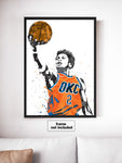 Shai Gilgeous-Alexander Oklahoma City Thunder Basketball Art Poster