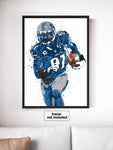 Calvin Johnson Detroit Lions Football Art Poster