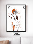 Phil Dawson Cleveland Browns Football Art Poster