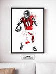 Julio Jones Atlanta Falcons Football Art Poster