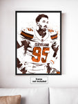 Myles Garrett Cleveland Browns Football Art Poster
