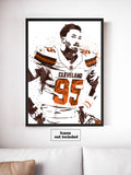 Myles Garrett Cleveland Browns Football Art Poster
