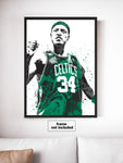 Paul Pierce Boston Celtics Basketball Art Poster