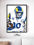 Cooper Kupp Los Angeles Rams Football Art Poster
