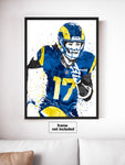 Puka Nacua Los Angeles Rams Football Art Poster