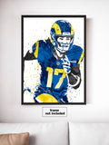 Puka Nacua Los Angeles Rams Football Art Poster