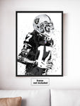 Davante Adams Las Vegas Raiders Football Art Poster