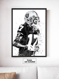 Davante Adams Las Vegas Raiders Football Art Poster