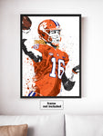Trevor Lawrence Clemson Tigers NCAA College Art Poster