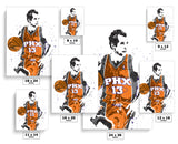 Steve Nash Phoenix Suns Basketball Art Poster