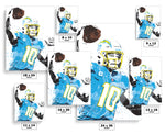 Justin Herbert Los Angeles Chargers Football Art Poster