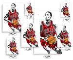Scottie Pippen Chicago Bulls Basketball Art Poster