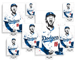 Yoshinobu Yamamoto Los Angeles Dodgers Baseball Art Poster