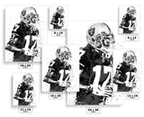 Davante Adams Las Vegas Raiders Football Art Poster