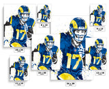 Puka Nacua Los Angeles Rams Football Art Poster