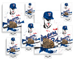 Nolan Ryan Texas Rangers Baseball Art Poster