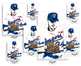 Nolan Ryan Texas Rangers Baseball Art Poster