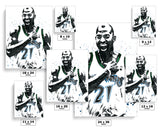 Kevin Garnett Minnesota Timberwolves Basketball Art Poster