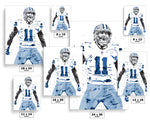 Micah Parsons Dallas Cowboys Football Art Poster