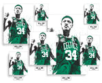 Paul Pierce Boston Celtics Basketball Art Poster
