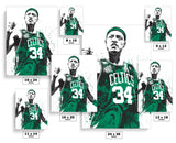 Paul Pierce Boston Celtics Basketball Art Poster