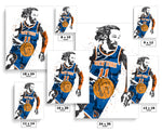 Jalen Brunson New York Knicks Basketball Art Poster