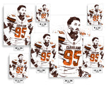 Myles Garrett Cleveland Browns Football Art Poster