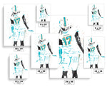 Jaylen Waddle Miami Dolphins Football Art Poster