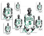 Kevin Garnett Boston Celtics Basketball Art Poster