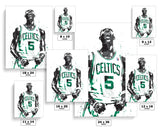 Kevin Garnett Boston Celtics Basketball Art Poster