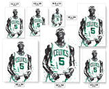 Kevin Garnett Boston Celtics Basketball Art Poster