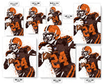 Nick Chubb Cleveland Browns Football Art Poster