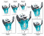 TD Mascot Miami Dolphins Football Art Poster