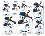 Carlos Beltran New York Mets Baseball Art Poster