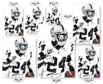 Charles Woodson White Jersey Las Vegas Raiders Football Art Poster