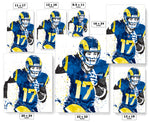 Puka Nacua Los Angeles Rams Football Art Poster