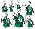 Paul Pierce Boston Celtics Basketball Art Poster
