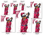 LeBron James Dunk Cleveland Cavaliers Basketball Art Poster