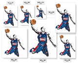 Steve Francis Houston Rockets Record Basketball Art Poster