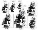 Davante Adams Las Vegas Raiders Football Art Poster